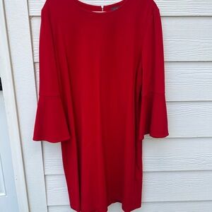 The Limited Red Long Sleeve Dress